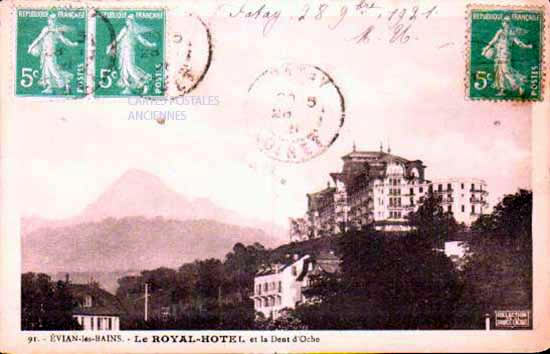 Cartes postales anciennes > CARTES POSTALES > carte postale ancienne > cartes-postales-ancienne.com Auvergne rhone alpes Haute savoie Evian Les Bains