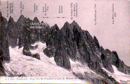 Cartes postales anciennes > CARTES POSTALES > carte postale ancienne > cartes-postales-ancienne.com Auvergne rhone alpes Haute savoie Chamonix Mont Blanc