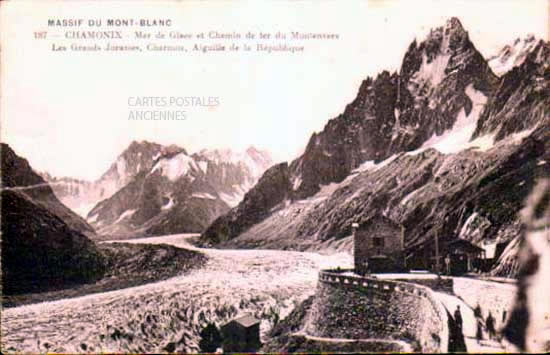 Cartes postales anciennes > CARTES POSTALES > carte postale ancienne > cartes-postales-ancienne.com Auvergne rhone alpes Haute savoie Chamonix Mont Blanc