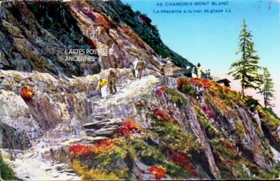 Cartes postales anciennes > CARTES POSTALES > carte postale ancienne > cartes-postales-ancienne.com Auvergne rhone alpes Haute savoie Chamonix Mont Blanc