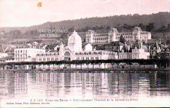 Cartes postales anciennes > CARTES POSTALES > carte postale ancienne > cartes-postales-ancienne.com Auvergne rhone alpes Haute savoie Evian Les Bains