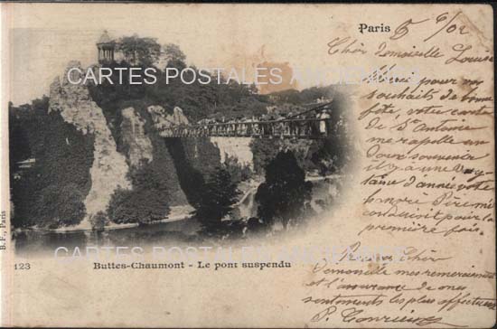 Cartes postales anciennes > CARTES POSTALES > carte postale ancienne > cartes-postales-ancienne.com Ile de france Paris Paris 19eme