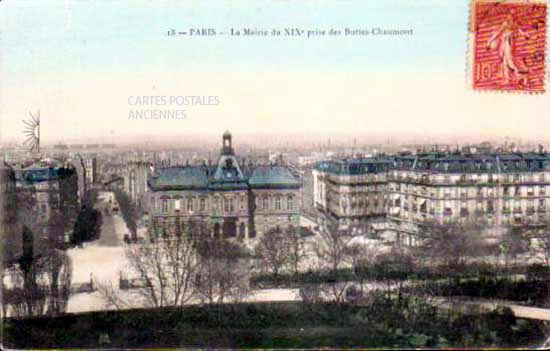 Cartes postales anciennes > CARTES POSTALES > carte postale ancienne > cartes-postales-ancienne.com Ile de france Paris Paris 19eme