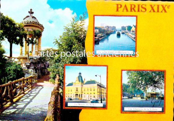 Cartes postales anciennes > CARTES POSTALES > carte postale ancienne > cartes-postales-ancienne.com Ile de france Paris Paris 19eme