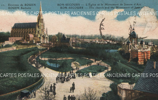Cartes postales anciennes > CARTES POSTALES > carte postale ancienne > cartes-postales-ancienne.com Normandie Seine maritime Bonsecours