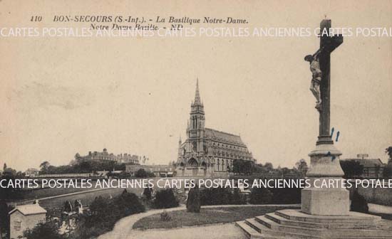 Cartes postales anciennes > CARTES POSTALES > carte postale ancienne > cartes-postales-ancienne.com Normandie Seine maritime Bonsecours