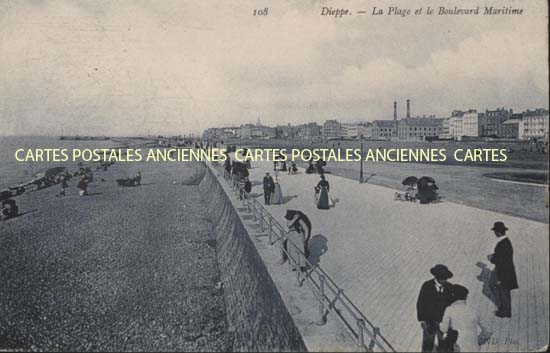 Cartes postales anciennes > CARTES POSTALES > carte postale ancienne > cartes-postales-ancienne.com Normandie Seine maritime Dieppe