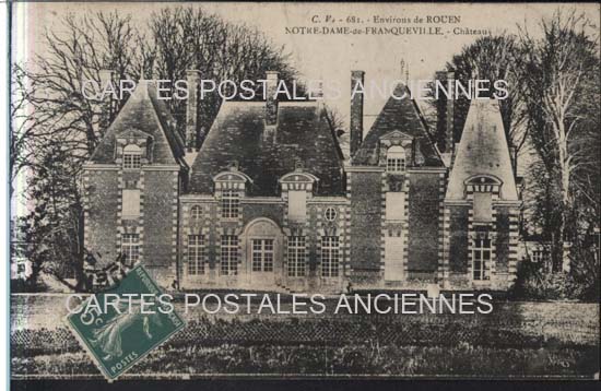 Cartes postales anciennes > CARTES POSTALES > carte postale ancienne > cartes-postales-ancienne.com Normandie Seine maritime Franqueville Saint Pierre
