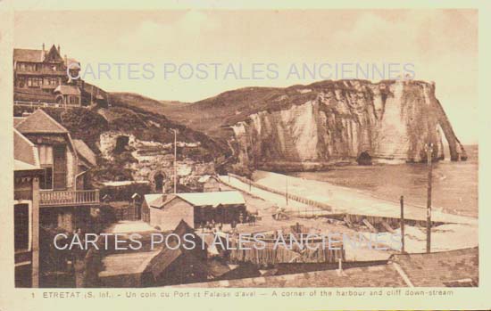 Cartes postales anciennes > CARTES POSTALES > carte postale ancienne > cartes-postales-ancienne.com Normandie Seine maritime Etretat