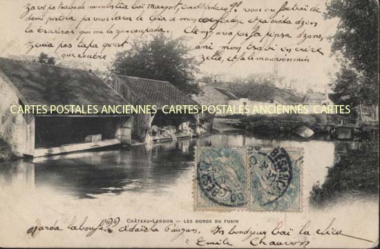 Cartes postales anciennes > CARTES POSTALES > carte postale ancienne > cartes-postales-ancienne.com Ile de france Seine et marne Chateau Landon