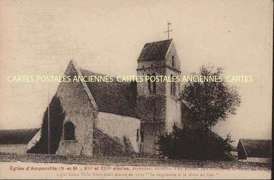 Cartes postales anciennes > CARTES POSTALES > carte postale ancienne > cartes-postales-ancienne.com Ile de france Seine et marne Amponville