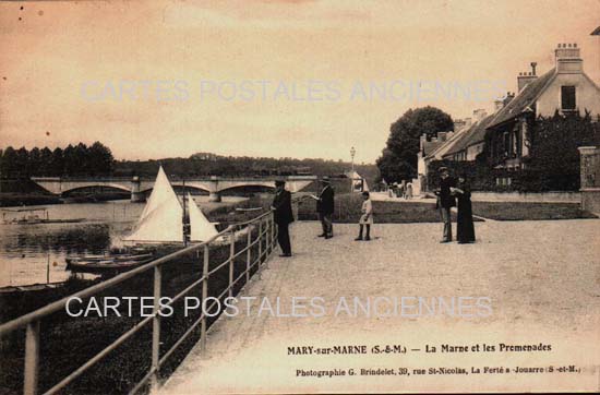 Cartes postales anciennes > CARTES POSTALES > carte postale ancienne > cartes-postales-ancienne.com Ile de france Seine et marne Mary Sur Marne