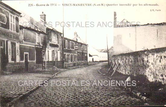 Cartes postales anciennes > CARTES POSTALES > carte postale ancienne > cartes-postales-ancienne.com Ile de france Seine et marne Vincy Manoeuvre