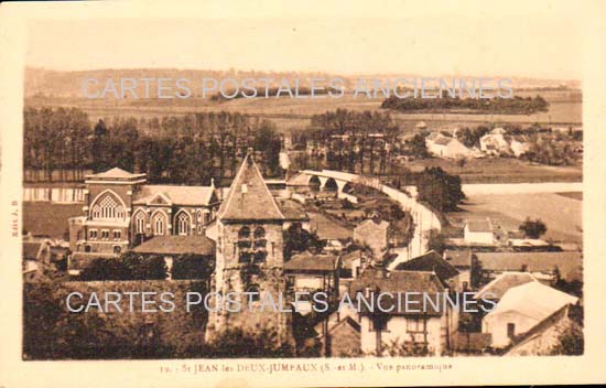 Cartes postales anciennes > CARTES POSTALES > carte postale ancienne > cartes-postales-ancienne.com Ile de france Seine et marne Saint Jean Les Deux Jumeaux