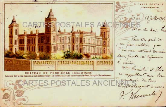 Cartes postales anciennes > CARTES POSTALES > carte postale ancienne > cartes-postales-ancienne.com Ile de france Seine et marne Ferrieres