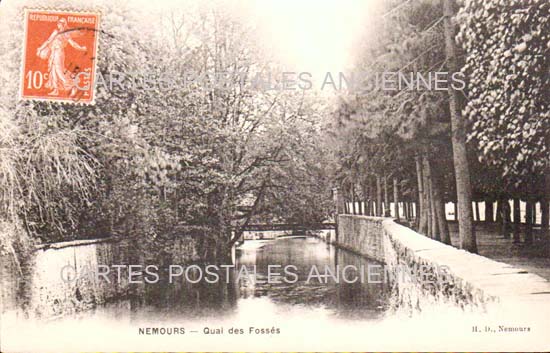 Cartes postales anciennes > CARTES POSTALES > carte postale ancienne > cartes-postales-ancienne.com Ile de france Seine et marne Nemours