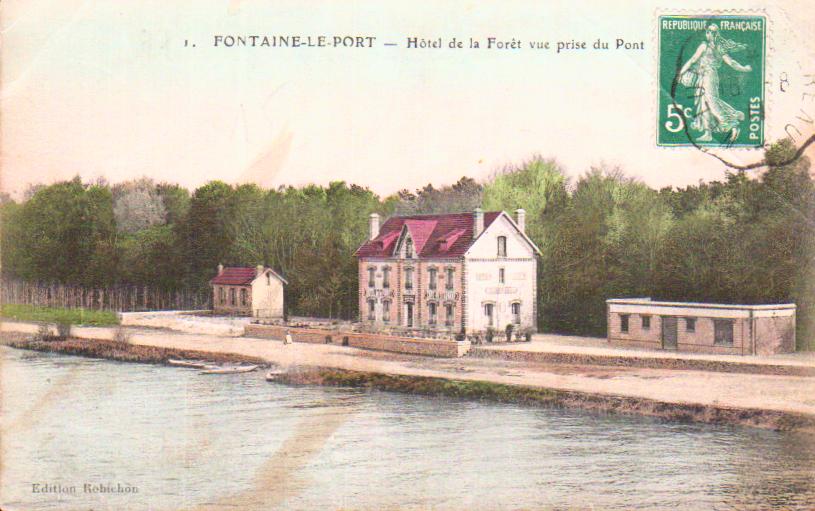 Cartes postales anciennes > CARTES POSTALES > carte postale ancienne > cartes-postales-ancienne.com Ile de france Seine et marne Fontaine Le Port