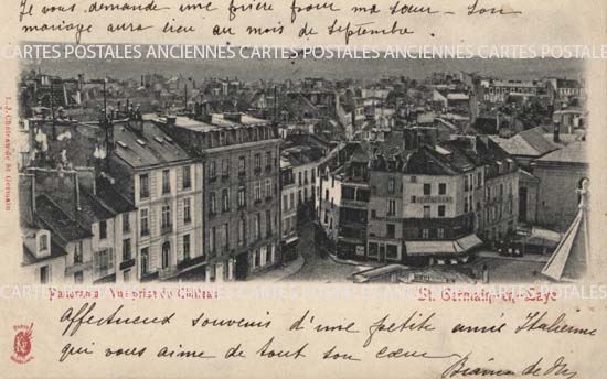 Cartes postales anciennes > CARTES POSTALES > carte postale ancienne > cartes-postales-ancienne.com Ile de france Yvelines Saint Germain En Laye
