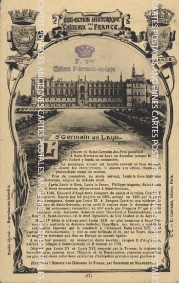 Cartes postales anciennes > CARTES POSTALES > carte postale ancienne > cartes-postales-ancienne.com Ile de france Yvelines Saint Germain En Laye