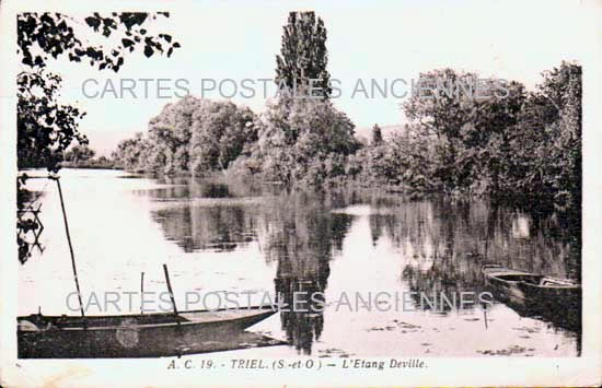 Cartes postales anciennes > CARTES POSTALES > carte postale ancienne > cartes-postales-ancienne.com Ile de france Triel Sur Seine