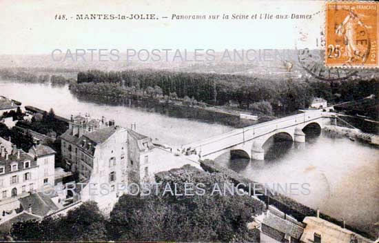 Cartes postales anciennes > CARTES POSTALES > carte postale ancienne > cartes-postales-ancienne.com Ile de france Mantes La Jolie