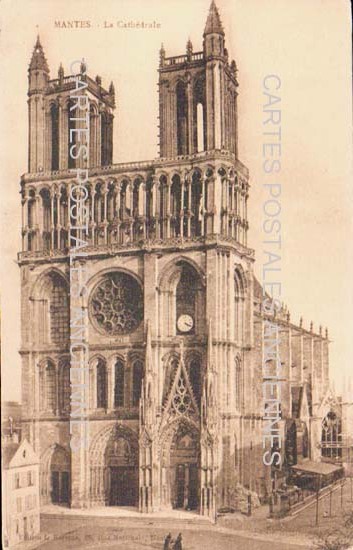 Cartes postales anciennes > CARTES POSTALES > carte postale ancienne > cartes-postales-ancienne.com Ile de france Mantes La Ville