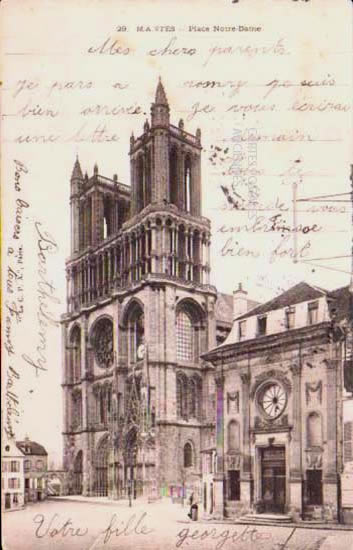 Cartes postales anciennes > CARTES POSTALES > carte postale ancienne > cartes-postales-ancienne.com Ile de france Mantes La Ville