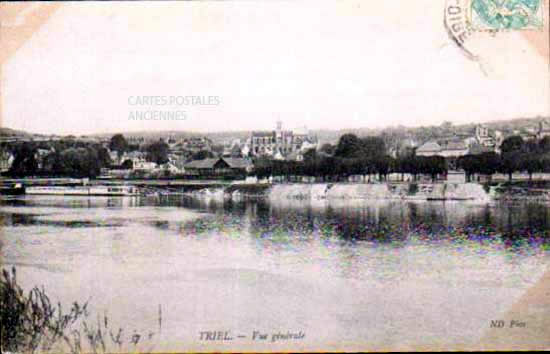 Cartes postales anciennes > CARTES POSTALES > carte postale ancienne > cartes-postales-ancienne.com Ile de france Triel Sur Seine