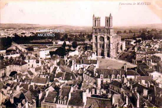 Cartes postales anciennes > CARTES POSTALES > carte postale ancienne > cartes-postales-ancienne.com Ile de france Mantes La Ville