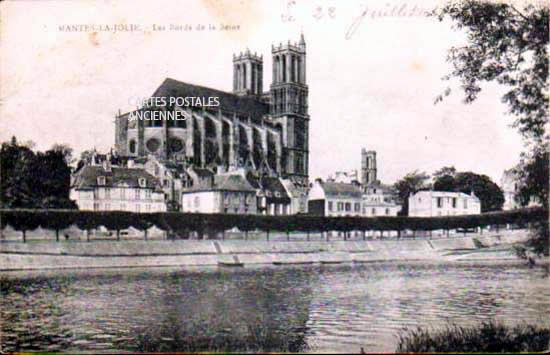 Cartes postales anciennes > CARTES POSTALES > carte postale ancienne > cartes-postales-ancienne.com Ile de france Mantes La Jolie