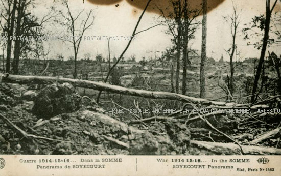 Cartes postales anciennes > CARTES POSTALES > carte postale ancienne > cartes-postales-ancienne.com Hauts de france Somme Soyecourt