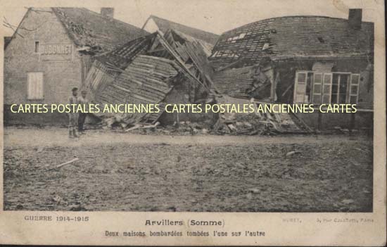 Cartes postales anciennes > CARTES POSTALES > carte postale ancienne > cartes-postales-ancienne.com Hauts de france Somme Arvillers