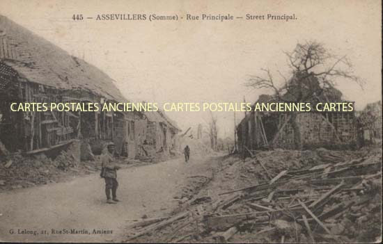 Cartes postales anciennes > CARTES POSTALES > carte postale ancienne > cartes-postales-ancienne.com Hauts de france Somme Assevillers