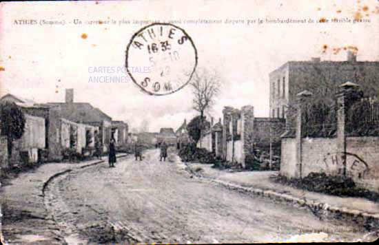 Cartes postales anciennes > CARTES POSTALES > carte postale ancienne > cartes-postales-ancienne.com Hauts de france Somme Athies