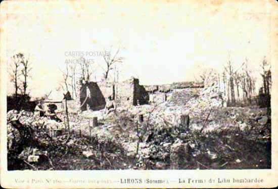 Cartes postales anciennes > CARTES POSTALES > carte postale ancienne > cartes-postales-ancienne.com Hauts de france Lihons