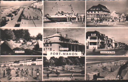 Cartes postales anciennes > CARTES POSTALES > carte postale ancienne > cartes-postales-ancienne.com Somme 80 Fort Mahon Plage