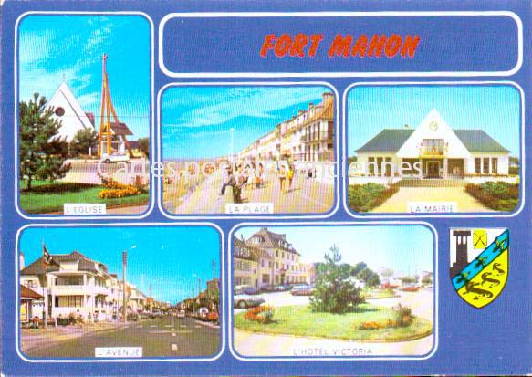 Cartes postales anciennes > CARTES POSTALES > carte postale ancienne > cartes-postales-ancienne.com Hauts de france Somme Fort Mahon Plage