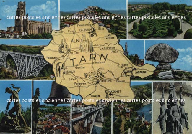 Cartes postales anciennes > CARTES POSTALES > carte postale ancienne > cartes-postales-ancienne.com Occitanie Tarn Cordes Sur Ciel