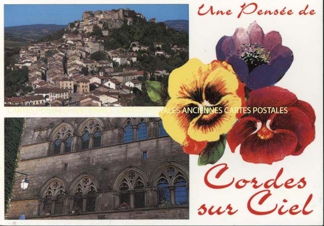 Cartes postales anciennes > CARTES POSTALES > carte postale ancienne > cartes-postales-ancienne.com Occitanie Tarn Cordes Sur Ciel