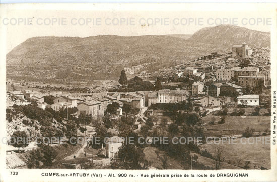 Cartes postales anciennes > CARTES POSTALES > carte postale ancienne > cartes-postales-ancienne.com Provence alpes cote d'azur Comps Sur Artuby