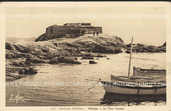 Cartes postales anciennes > CARTES POSTALES > carte postale ancienne > cartes-postales-ancienne.com Provence alpes cote d'azur Var Giens