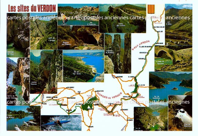 Cartes postales anciennes > CARTES POSTALES > carte postale ancienne > cartes-postales-ancienne.com Provence alpes cote d'azur Alpes de haute provence Moustiers Sainte Marie