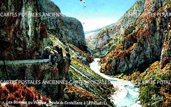 Cartes postales anciennes > CARTES POSTALES > carte postale ancienne > cartes-postales-ancienne.com Provence alpes cote d'azur Alpes de haute provence Castellane