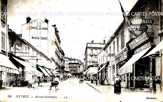 Cartes postales anciennes > CARTES POSTALES > carte postale ancienne > cartes-postales-ancienne.com Provence alpes cote d'azur Hyeres