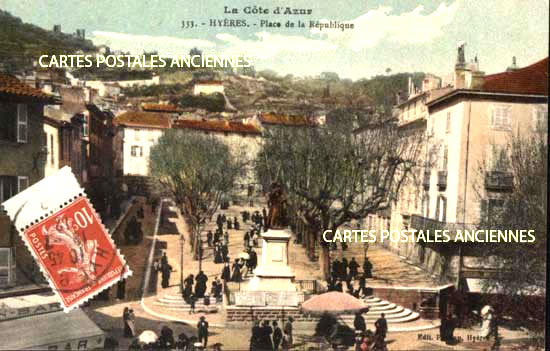 Cartes postales anciennes > CARTES POSTALES > carte postale ancienne > cartes-postales-ancienne.com Provence alpes cote d'azur Hyeres