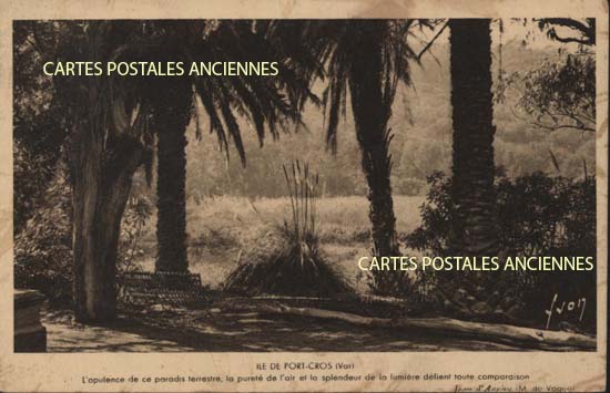 Cartes postales anciennes > CARTES POSTALES > carte postale ancienne > cartes-postales-ancienne.com Provence alpes cote d'azur Var Ile De Port Cros