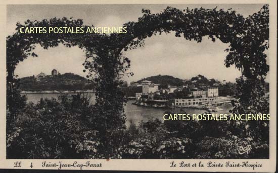 Cartes postales anciennes > CARTES POSTALES > carte postale ancienne > cartes-postales-ancienne.com Provence alpes cote d'azur Alpes maritimes Saint Jean Cap Ferrat