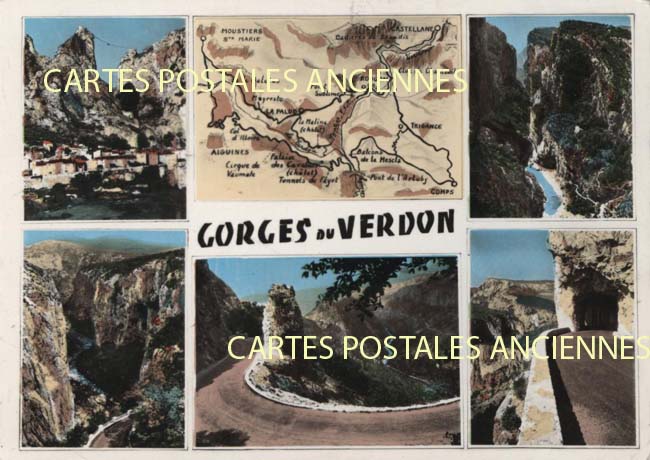 Cartes postales anciennes > CARTES POSTALES > carte postale ancienne > cartes-postales-ancienne.com Provence alpes cote d'azur Alpes de haute provence Castellane