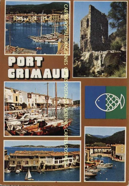 Cartes postales anciennes > CARTES POSTALES > carte postale ancienne > cartes-postales-ancienne.com Provence alpes cote d'azur Var Port Grimaud