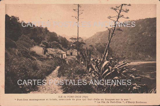 Cartes postales anciennes > CARTES POSTALES > carte postale ancienne > cartes-postales-ancienne.com Provence alpes cote d'azur Var Ile De Port Cros